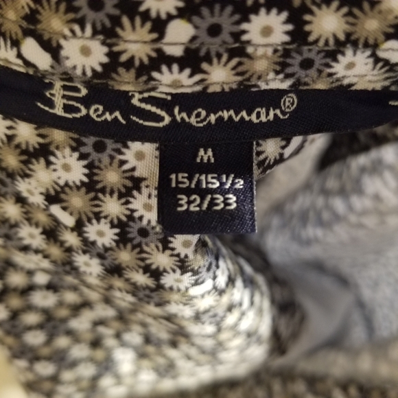 Ben Sherman The Original Floral All Way Stretch Slim Fit LS Button Up Shirt - Picture 9 of 14